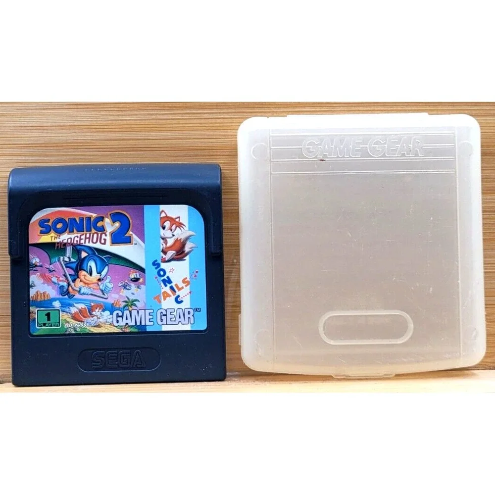 Sonic the Hedgehog 2 (Sega Game Gear,‎ 1992) Cartridge & Game case